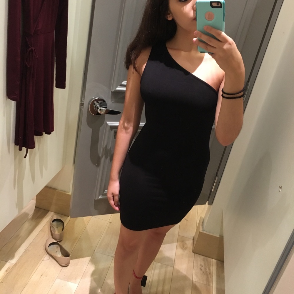 Black One Shoulder Forever 21 Dress